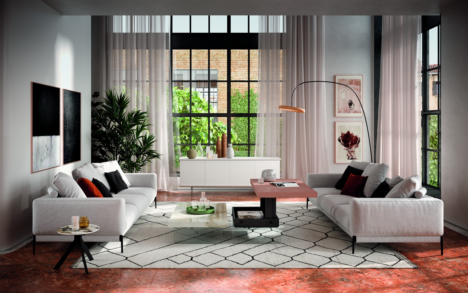 Ozzio - Couchtisch / Tisch Bellagio – Bild 2
