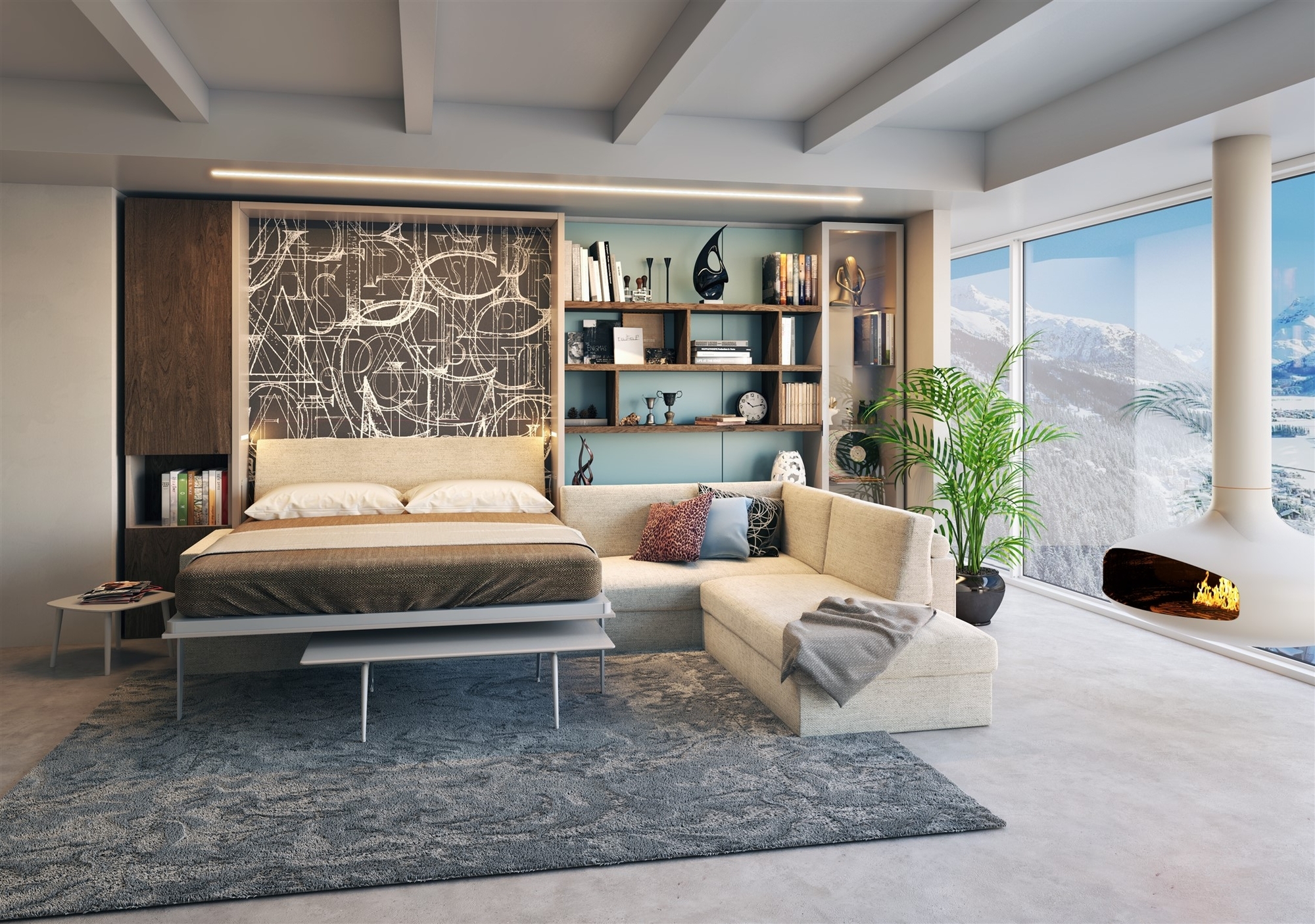 Wallbed Italia - Schrankbett + Sofa Beispiele 1