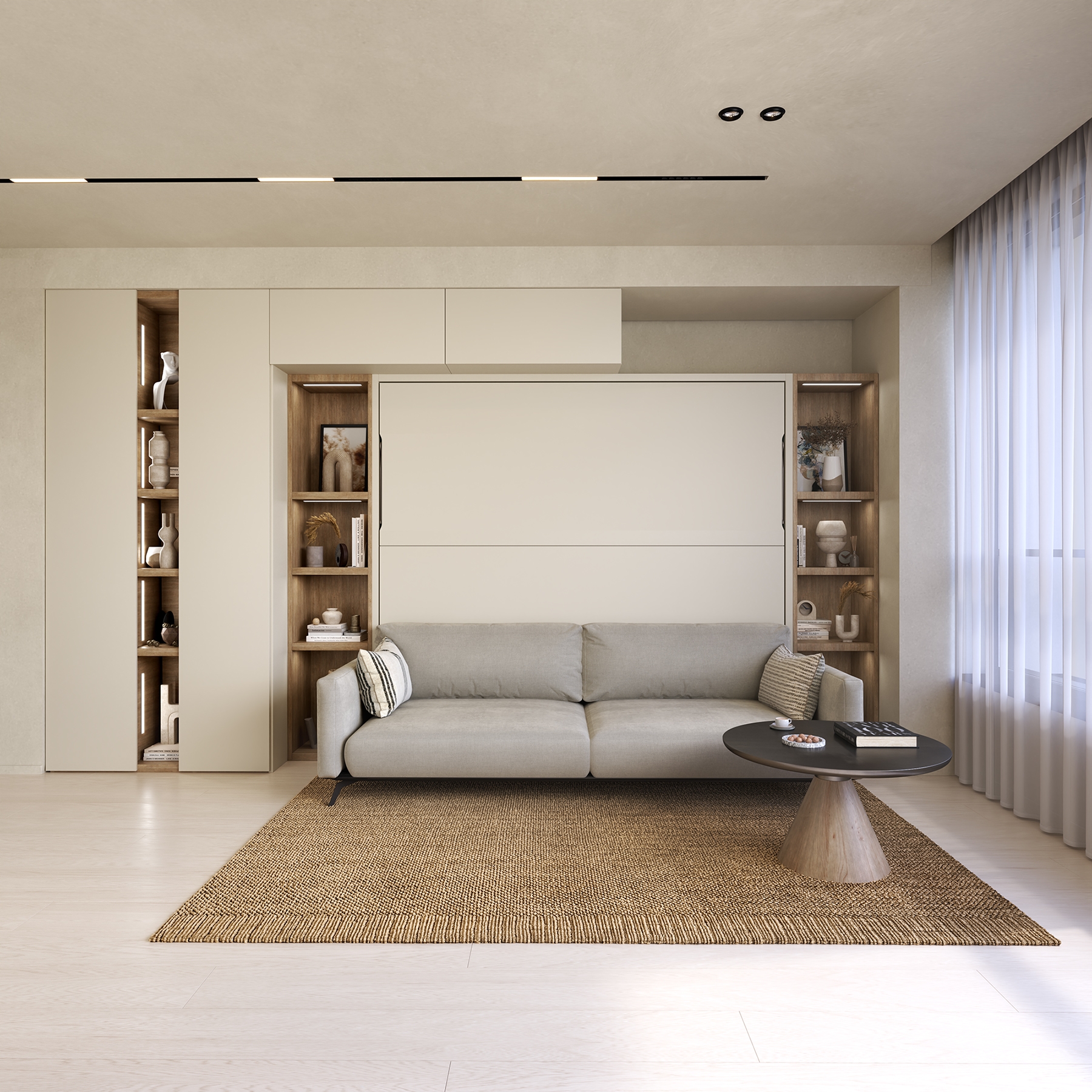 Wallbed Italia - Schrankwand / Schrankbett Beispiel 2 – Bild 2