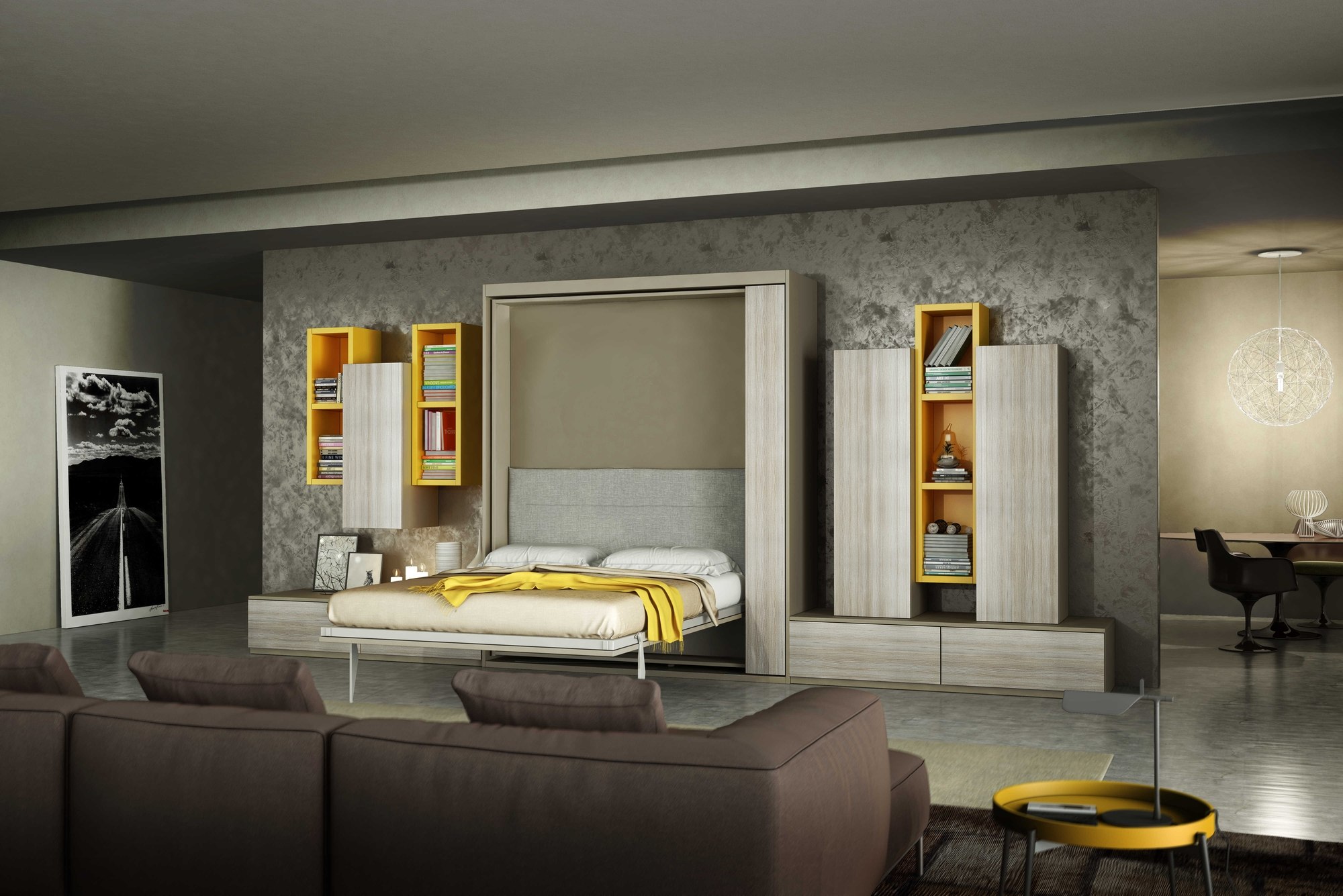 Wallbed Italia – Wohnwand mit Schrankbett – Bild 4