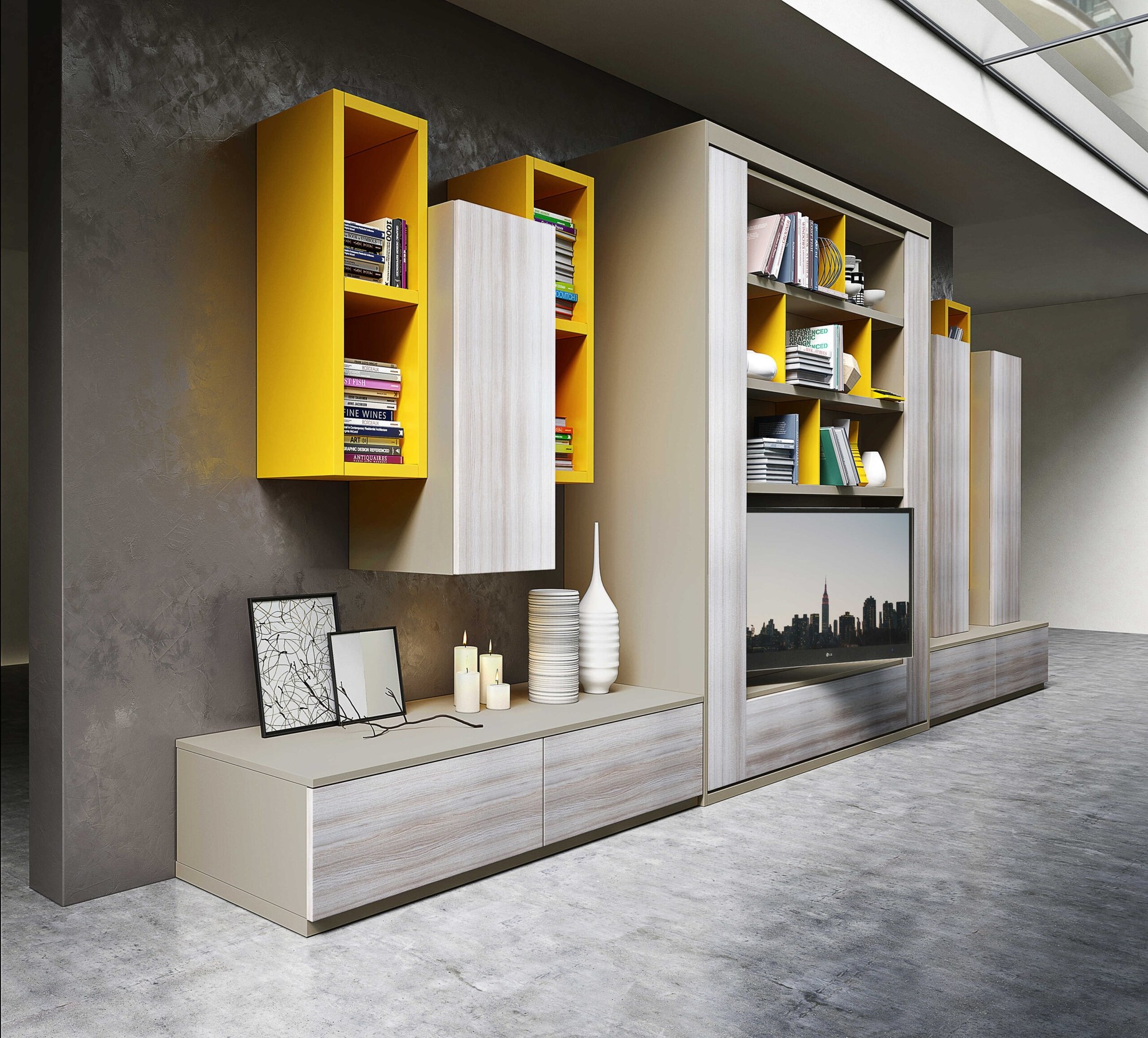 Wallbed Italia – Wohnwand mit Schrankbett – Bild 8