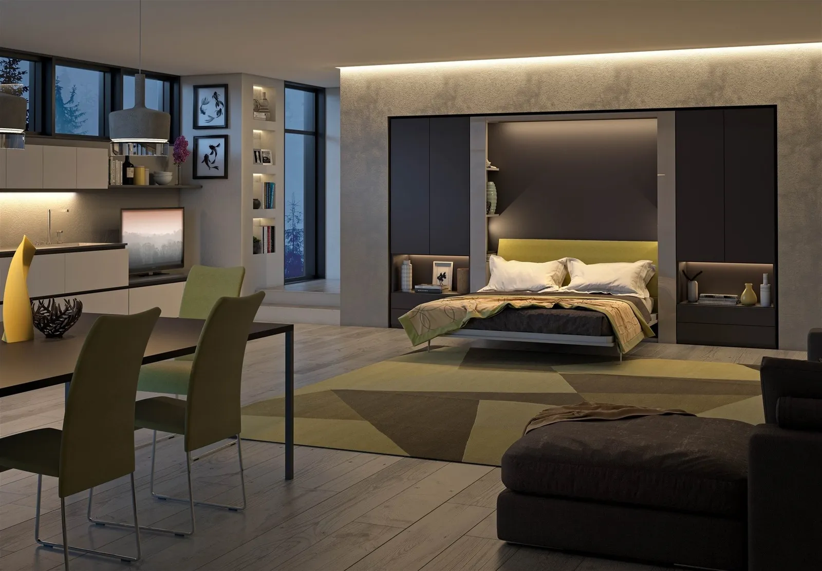 Wallbed Italia - Schrankbett + Sofa Beispiel 3 – Bild 3