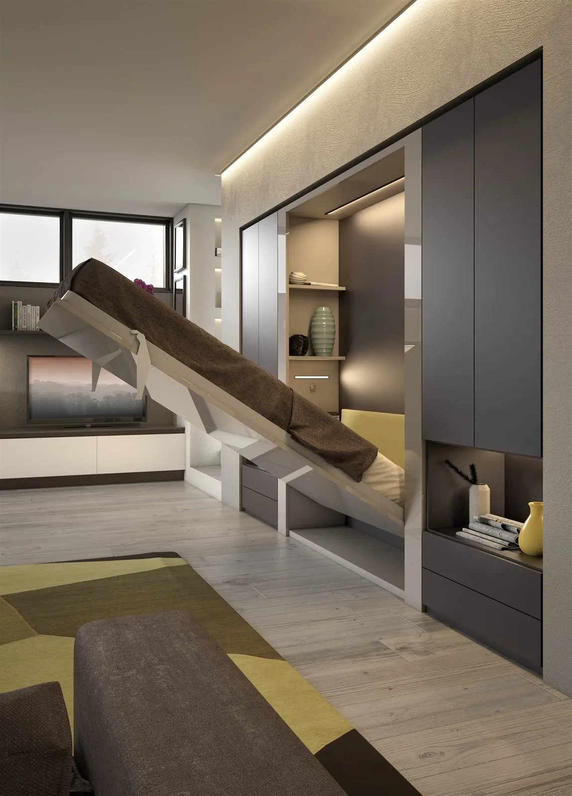 Wallbed Italia - Schrankbett + Sofa Beispiel 3 – Bild 4