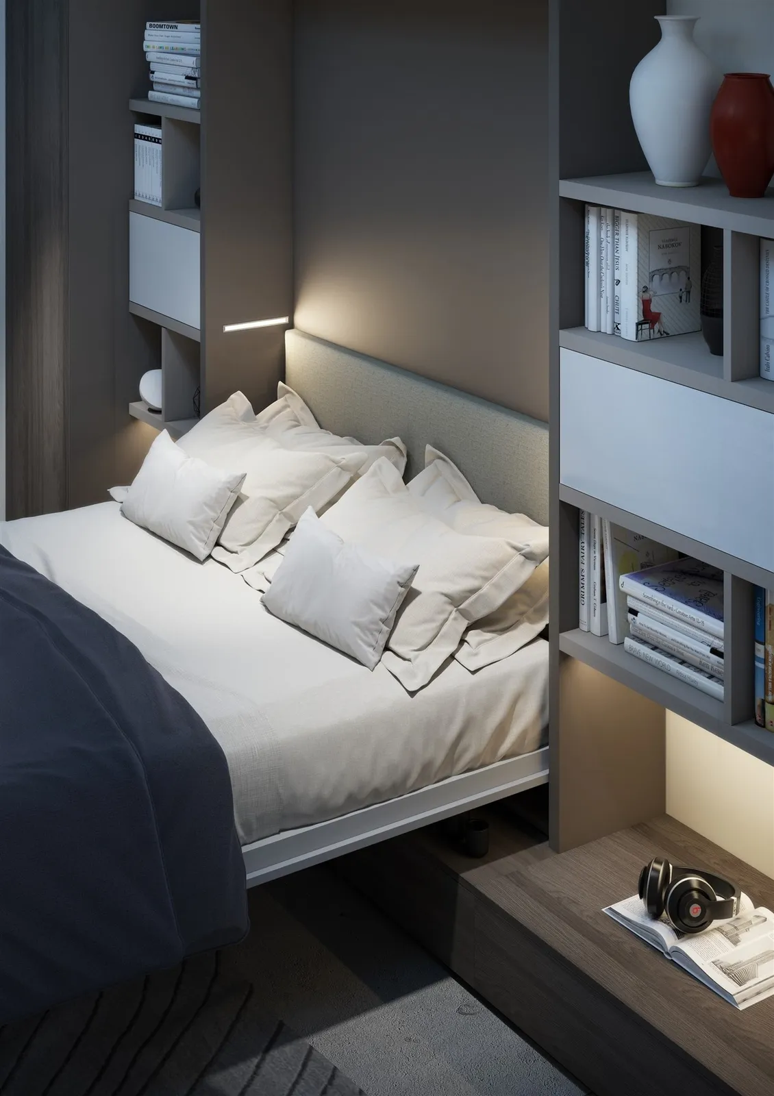 Wallbed Italia - Schrankbett + Sofa Beispiel 3 – Bild 9