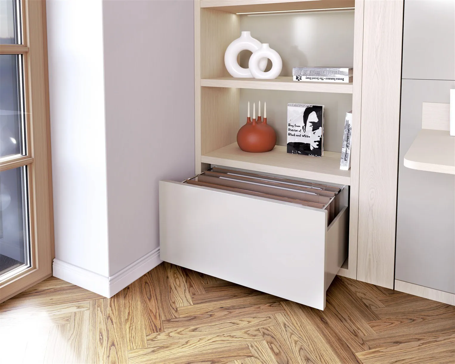 Wallbed - Schrankbett + Schreibtisch – Bild 3