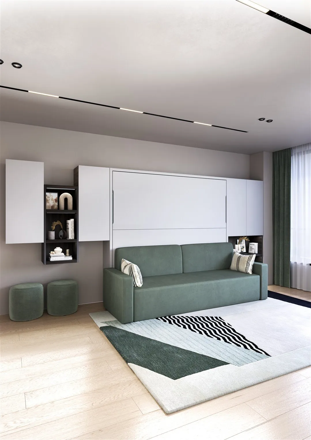 Wallbed Italia - Schrankwand / Schrankbett Beispiel 4 – Bild 3