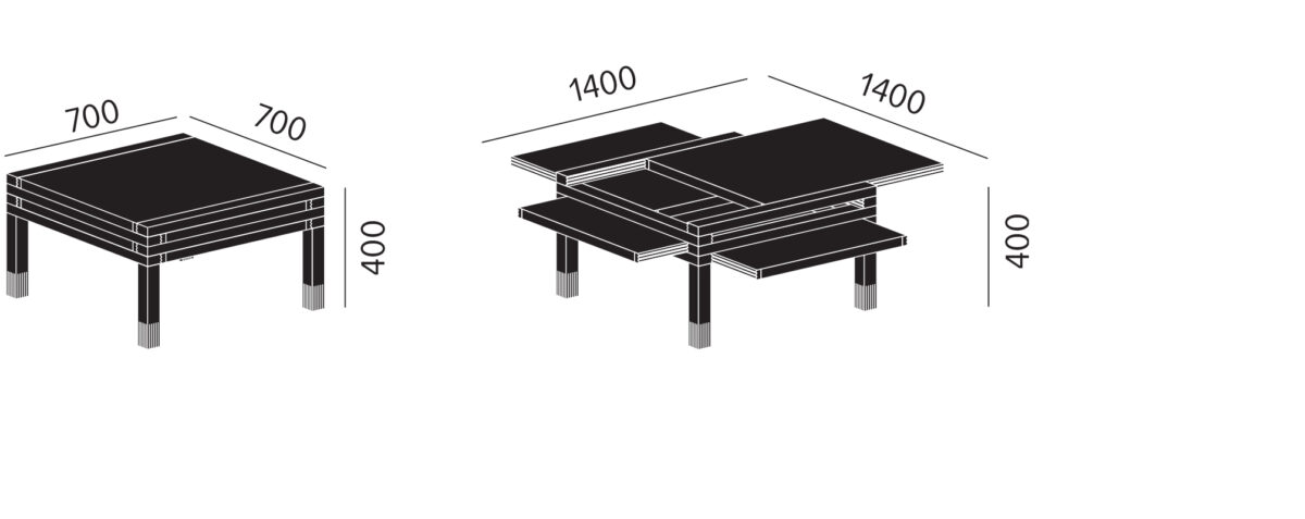 Sculpture Jeux - Couchtisch Par 4 – Bild 6