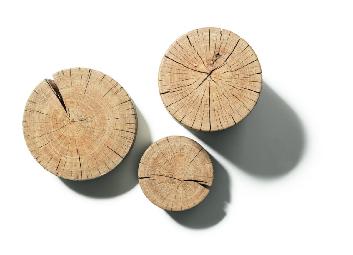 Team 7 -  Naturholzblock Beistelltisch von Jacob Strobel
