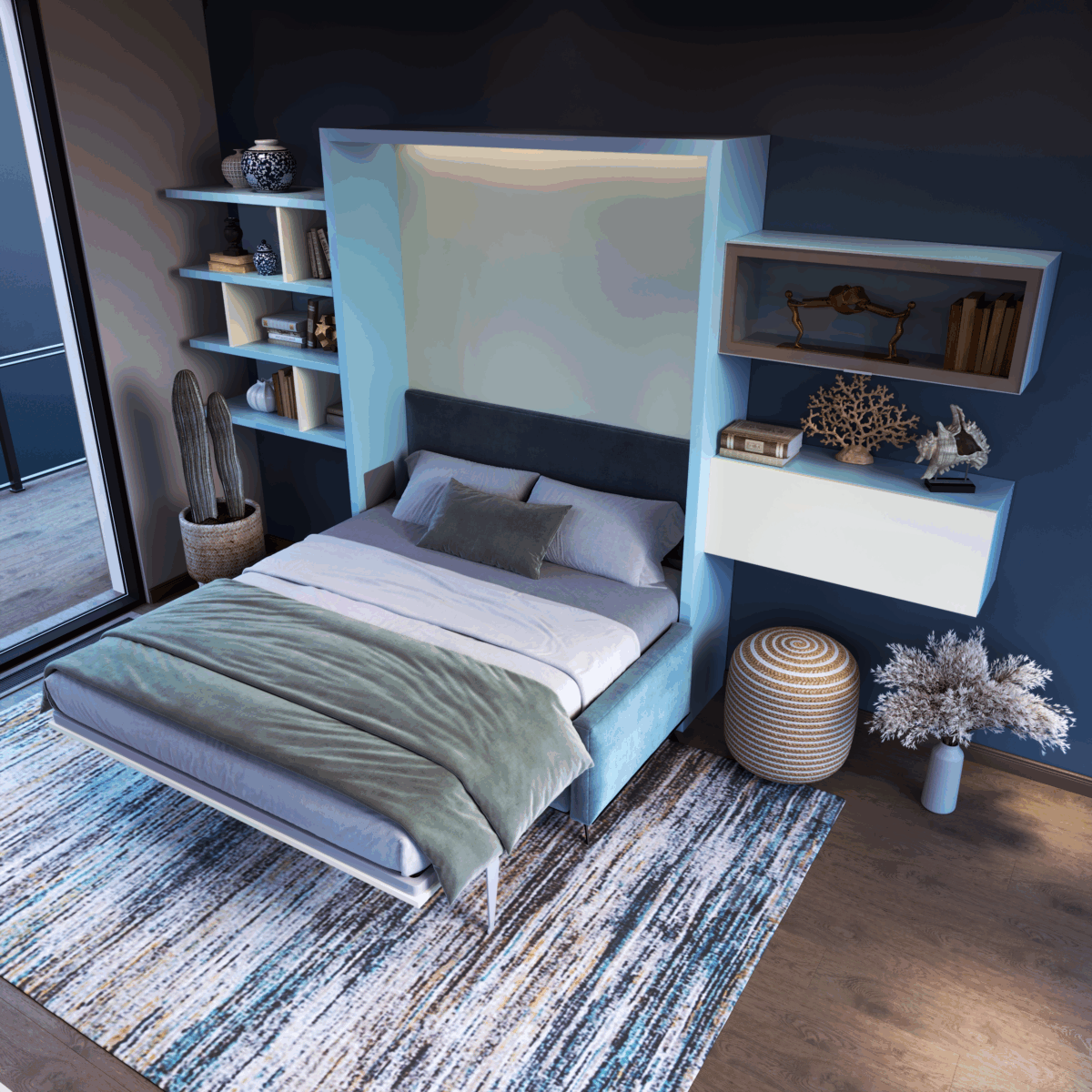 Wallbed Italia - Schrankwand / Schrankbett Beispiel 1 – Bild 8