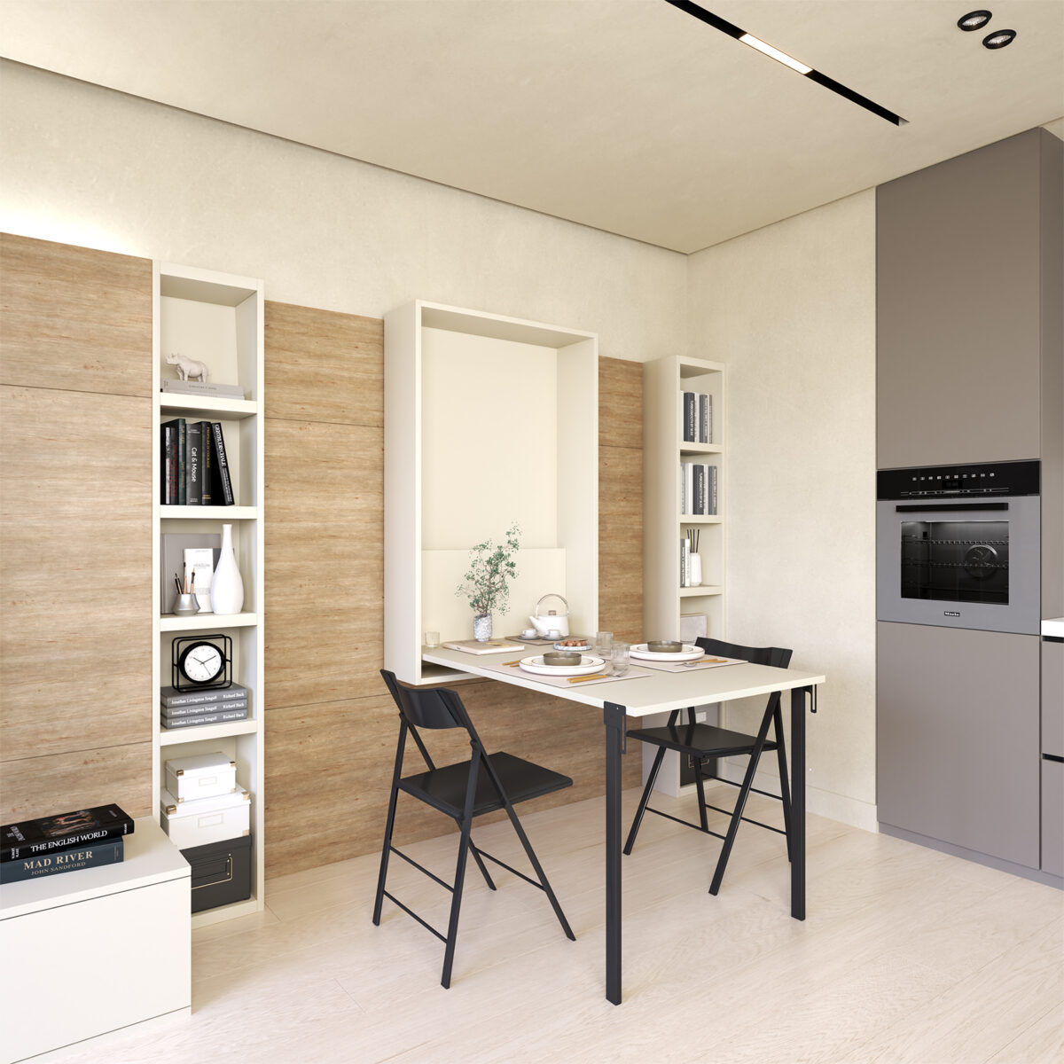 Wallbed Italia - Schrankwand / Schrankbett Beispiel 2 – Bild 3