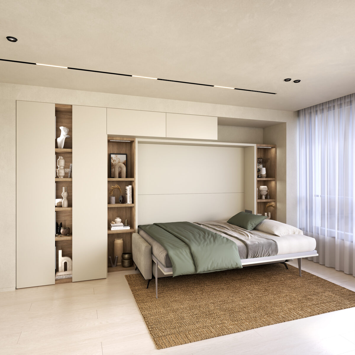 Wallbed Italia - Schrankwand / Schrankbett Beispiel 2 – Bild 6