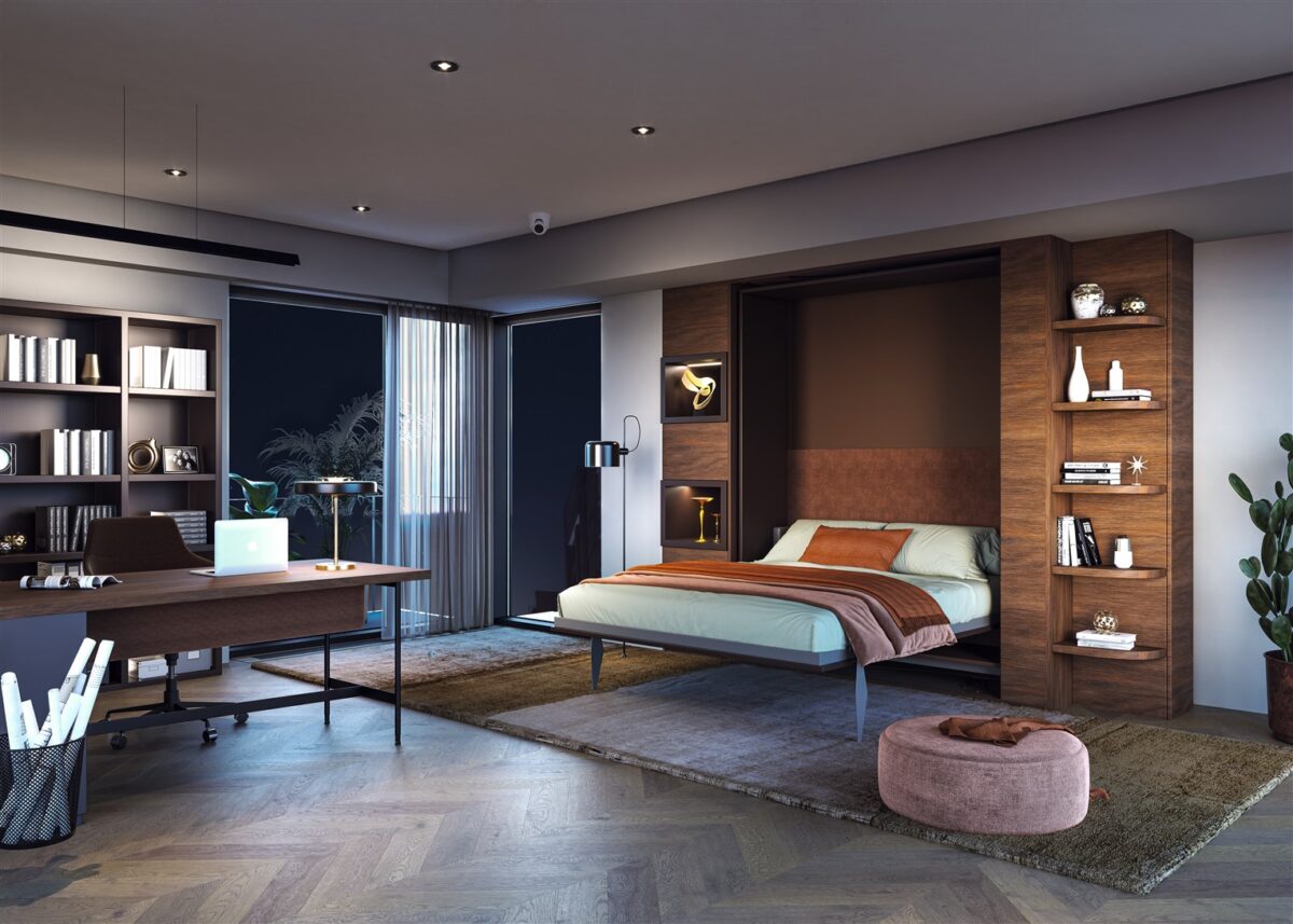 Wallbed Italia - Schrankwand / Schrankbett Beispiel 3